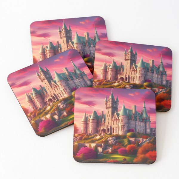 Item preview, Old Castle Whispers of the Pink Horizon designed and sold by EmeraldeaArt.