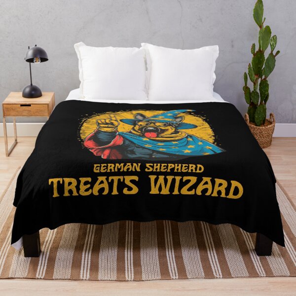 Item preview, Funny German VIntage Shepherd Wizard, Dog Owner  men woman kids designed and sold by TheRealmWithin.