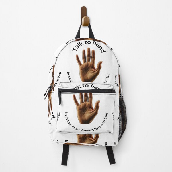 Item preview, Talk to the hand, because head doesnt listen to you designed and sold by KolorowySwiata.