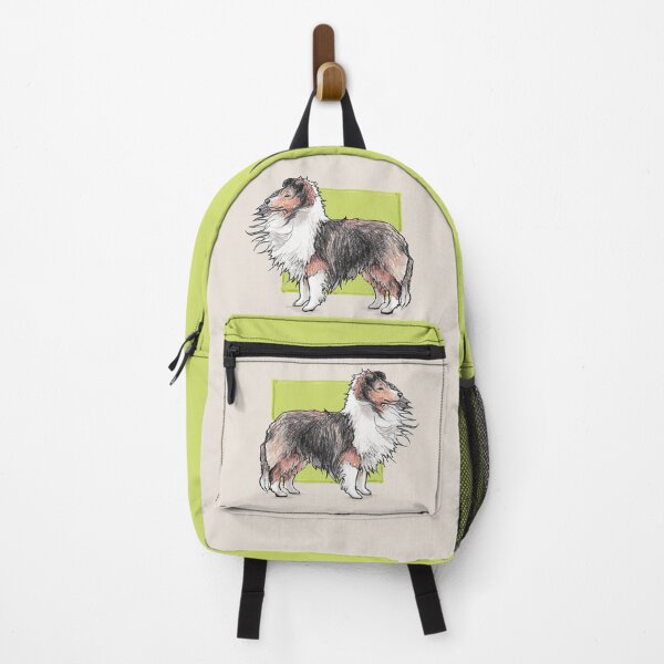 Item preview, Sheltie Cute Sable Shetland Sheepdog Sketch on Green designed and sold by edrawings38.