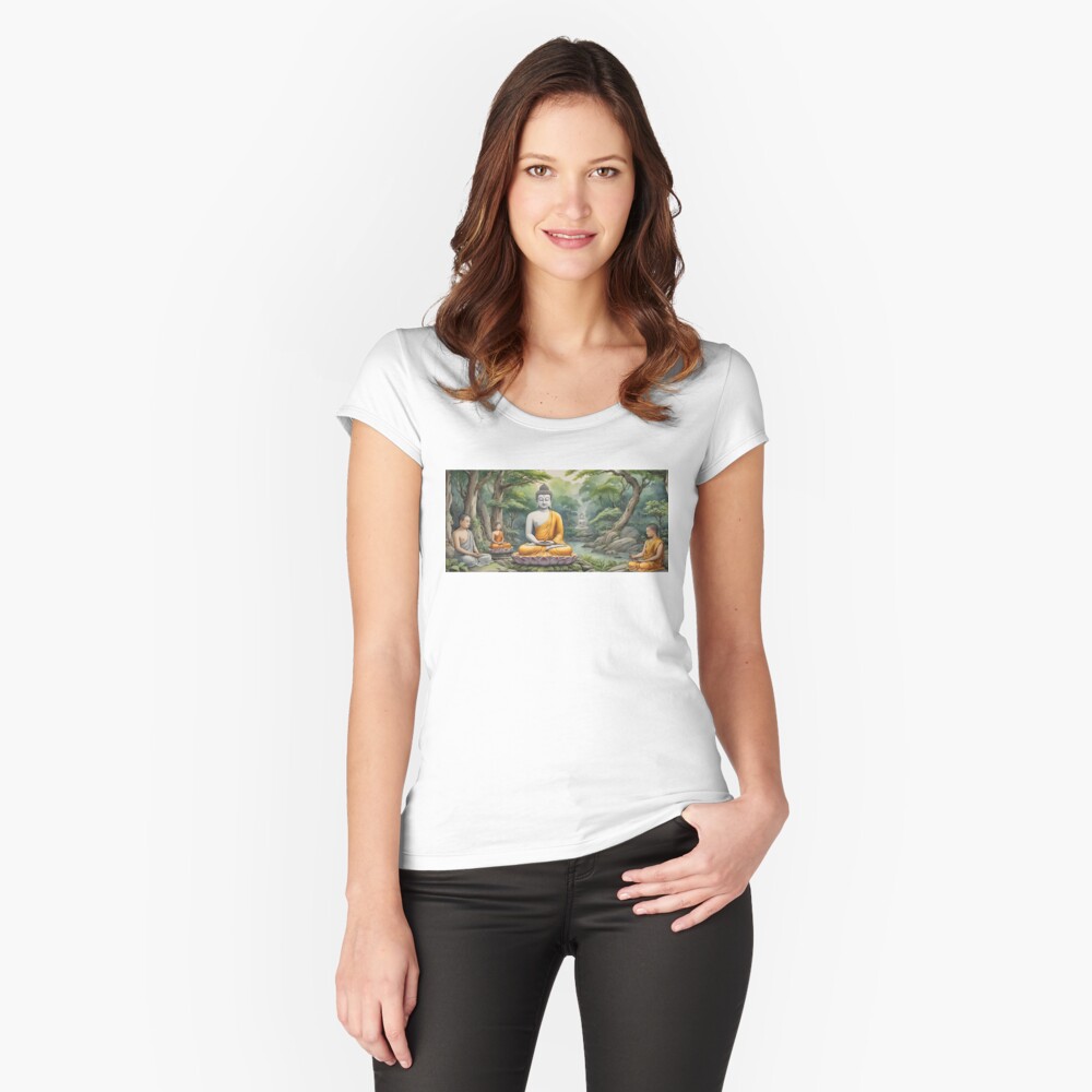 Item preview, Fitted Scoop T-Shirt designed and sold by McMuggles.