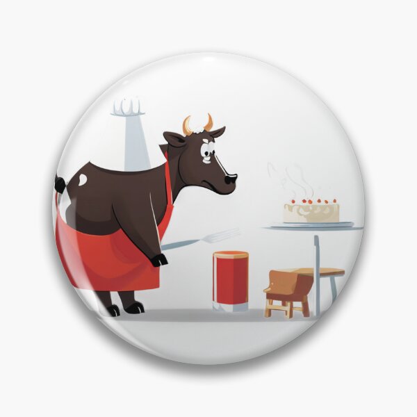 Item preview, Old Cow Making Cake at Home designed and sold by omerfdln34.