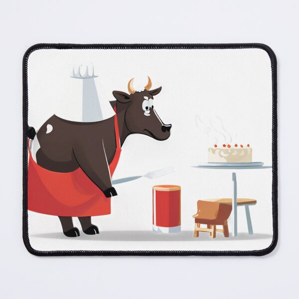 Item preview, Old Cow Making Cake at Home designed and sold by omerfdln34.