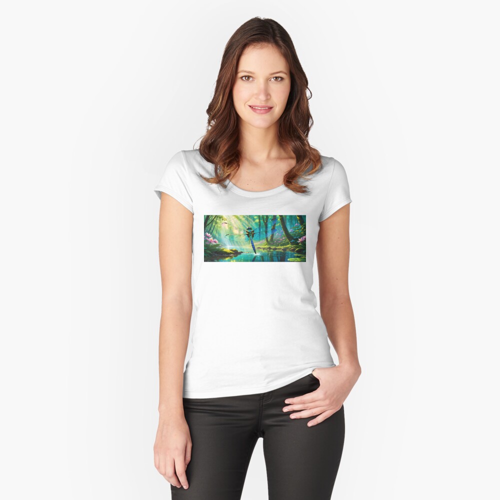 Item preview, Fitted Scoop T-Shirt designed and sold by McMuggles.