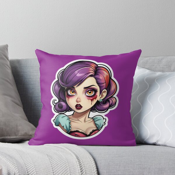 Aperçu de l'œuvre Cute Vintage Anime Zombie Pinup Girl créée et vendue par TheArtOfPat.