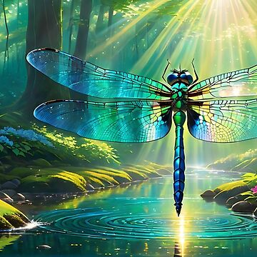 Artwork thumbnail, Majestic Dragonfly Scene 2 by McMuggles