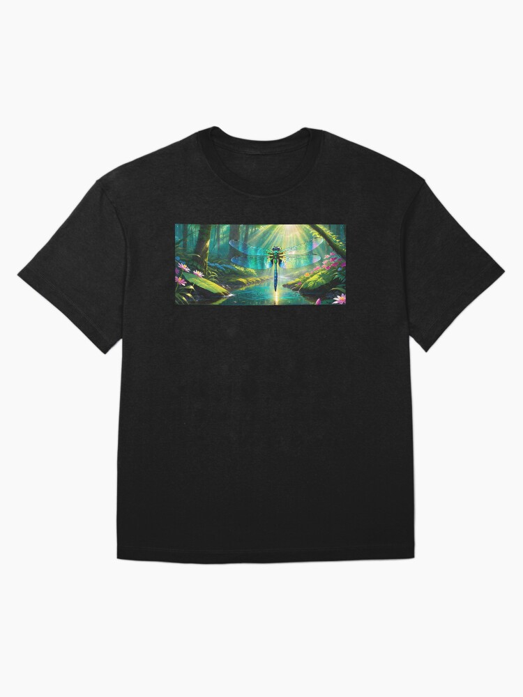 Thumbnail 3 of 7, Oversized T-Shirt, Majestic Dragonfly Scene 2 designed and sold by McMuggles.