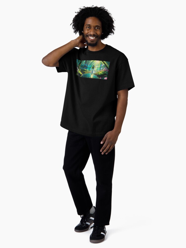 Thumbnail 4 of 7, Oversized T-Shirt, Majestic Dragonfly Scene 2 designed and sold by McMuggles.