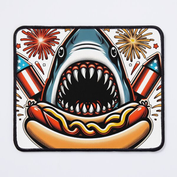 Item preview, Jaws 4th of July designed and sold by ChunkByChunk.