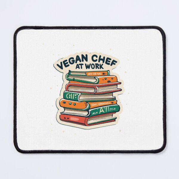 Item preview, Vegan Chef at Work - Whimsical Cookbook Stack Design designed and sold by NiftyWrx.