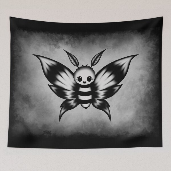 Item preview, cute dark moth designed and sold by Pezi-Creation.
