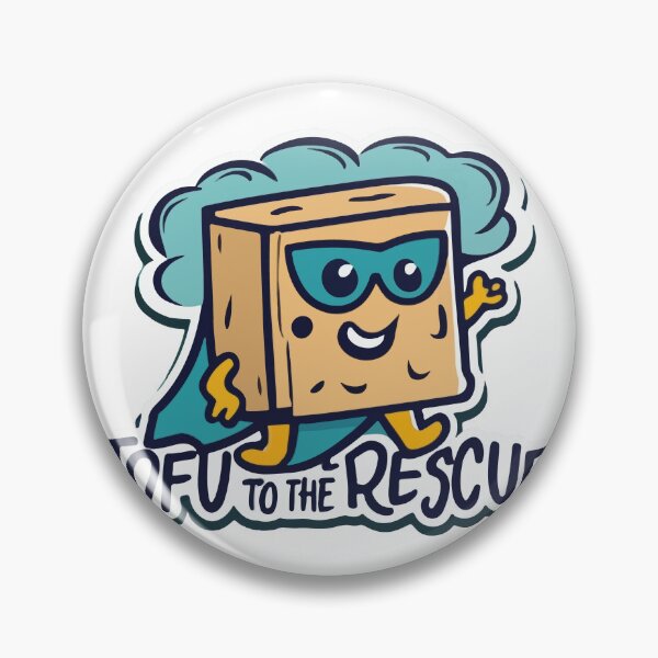 Item preview, Superhero Tofu - 'Tofu to the Rescue!' Cartoon designed and sold by NiftyWrx.