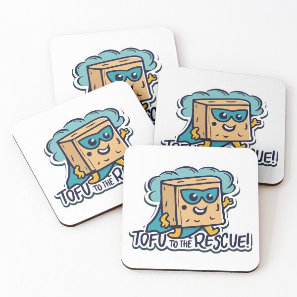 Item preview, Superhero Tofu - 'Tofu to the Rescue!' Cartoon designed and sold by NiftyWrx.