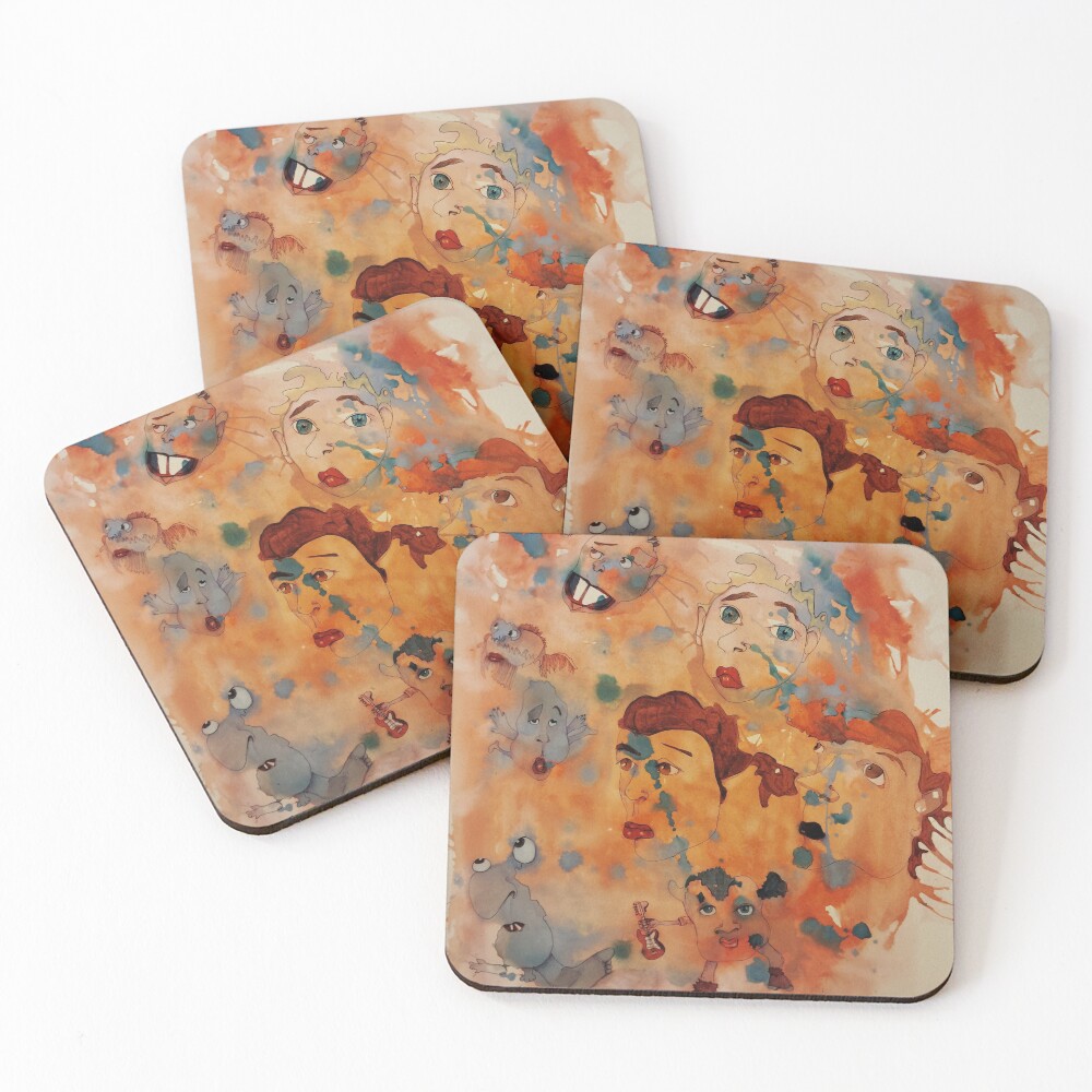 Item preview, Coasters (Set of 4) designed and sold by Rorschach68.