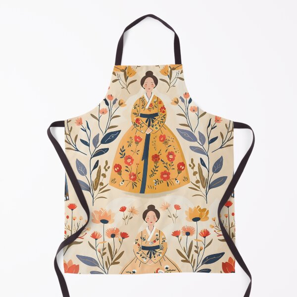 Item preview, Korean Hanbok inspired pattern designed and sold by CulturalVibes.