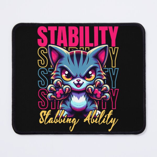 Item preview, Stability - Stabbing Ability - Cute Cat ready to play rough designed and sold by JoksterHaven.