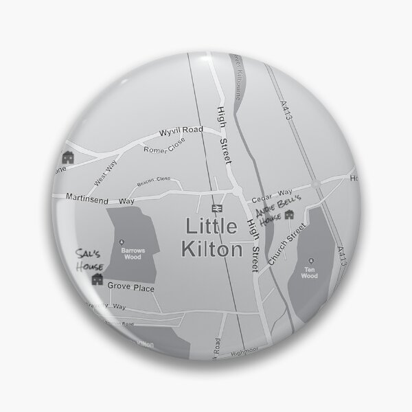 Item preview, Little Kilton Map Button designed and sold by pippusmaximus.