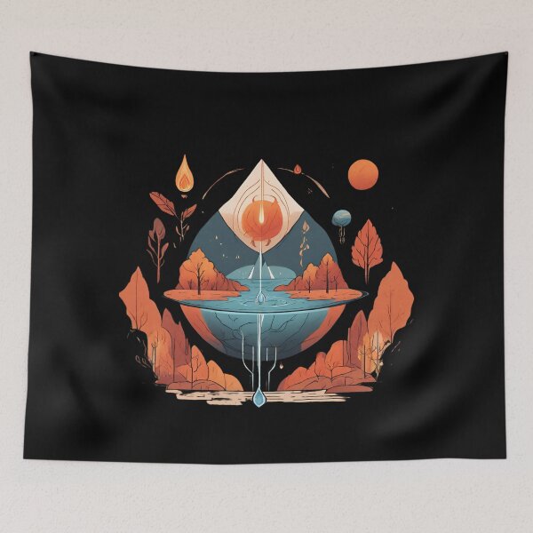 Item preview, Elemental Symbols Minimalist Artwork designed and sold by ChicTrendz.