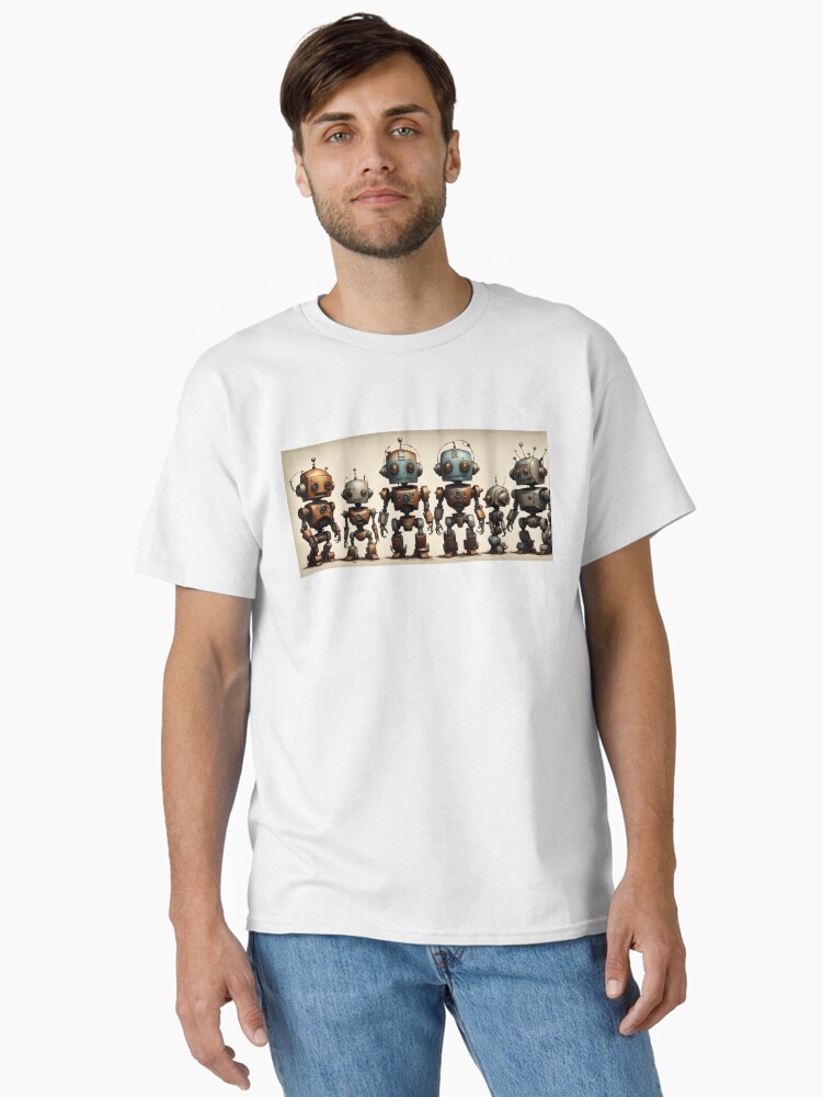 Thumbnail 1 of 7, Classic T-Shirt, Cute Robot Mug 4 designed and sold by McMuggles.