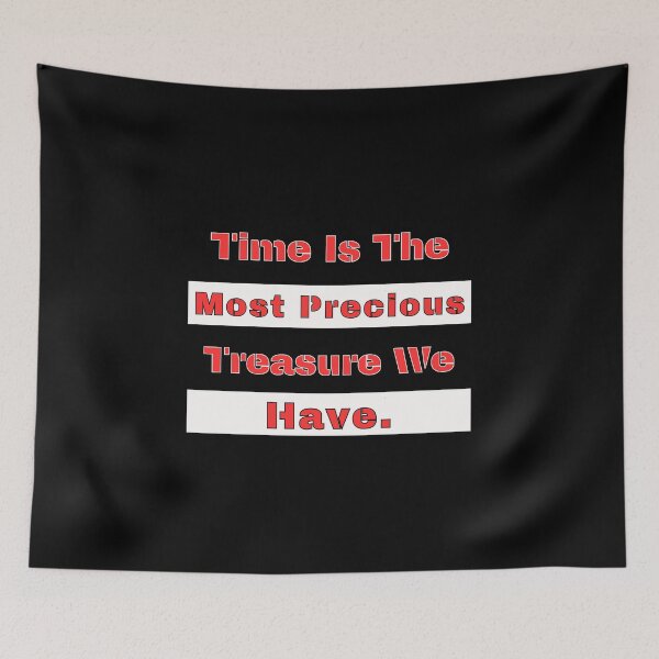 Item preview, Text art design.Time is the most precious. designed and sold by elnexshop.