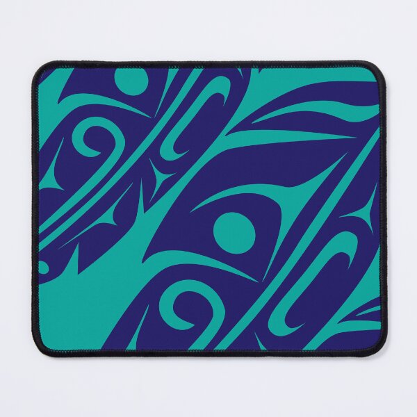 Item preview, Four Feathers (Blue on Teal) designed and sold by Lou-ann Neel.