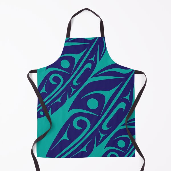 Item preview, Four Feathers (Blue on Teal) designed and sold by Lou-ann Neel.