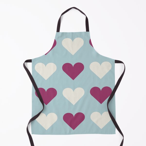 Item preview, Large MAROON RED, CREAM & DUCK EGG BLUE LOVE HEARTS designed and sold by RachelMacht.
