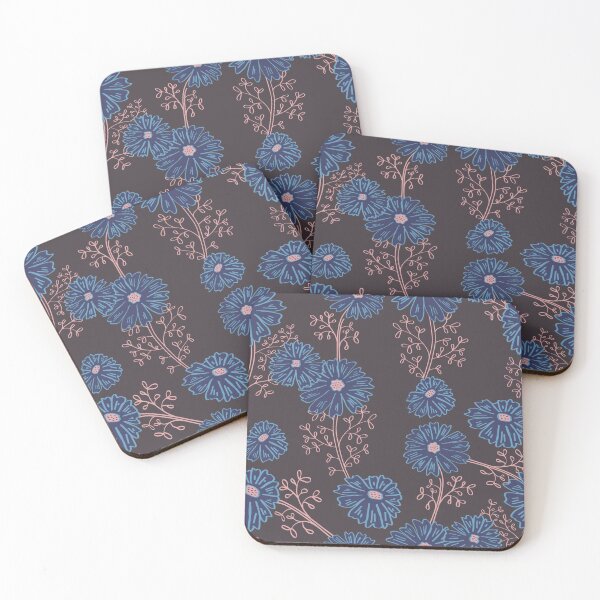 Item preview, Blue flowers pattern seamless designed and sold by Karin Schön.