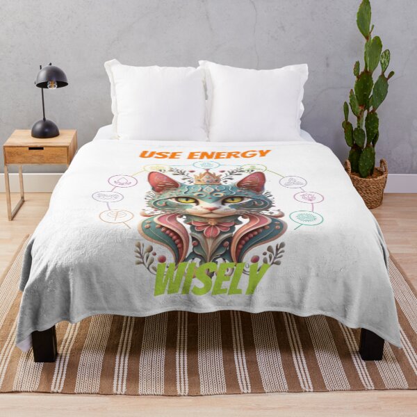 Item preview, "Use your energy wisely" cat yoga V designed and sold by PatronesKawai.