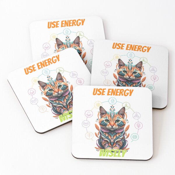 Item preview,  "Use your energy wisely" cat yoga VI designed and sold by PatronesKawai.