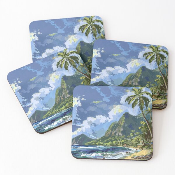 Item preview, Saint Lucia Digital Illustration designed and sold by ComicsFactory.