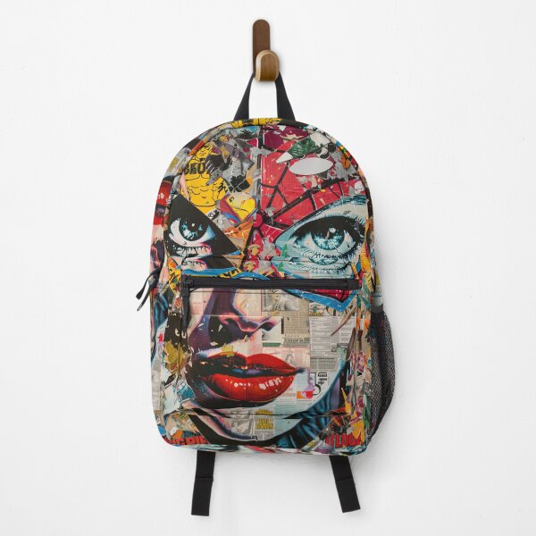 Item preview, comic book Femme Fusion - Modern Pop Art Collage Print designed and sold by 33wolvesdesigns.