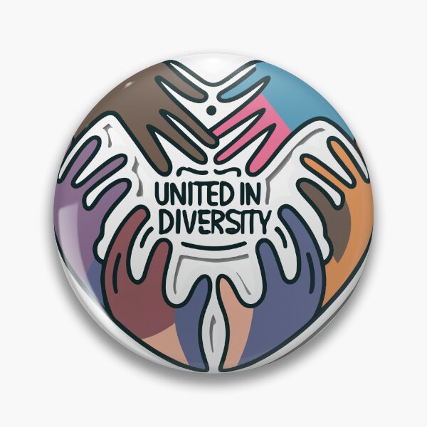 Item preview, United in Diversity Heart & Hands Unity Design designed and sold by NiftyWrx.