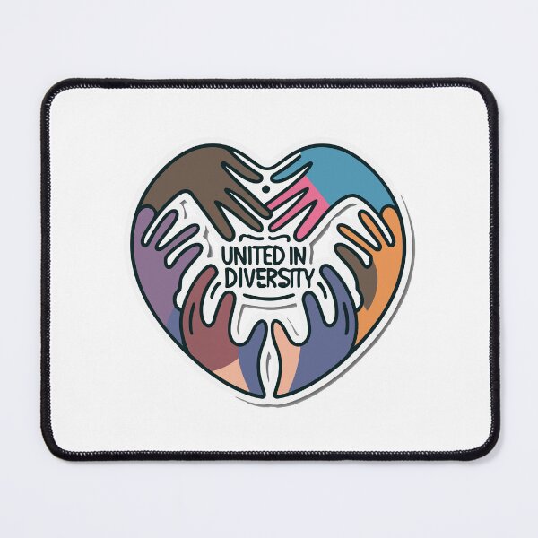 Item preview, United in Diversity Heart & Hands Unity Design designed and sold by NiftyWrx.