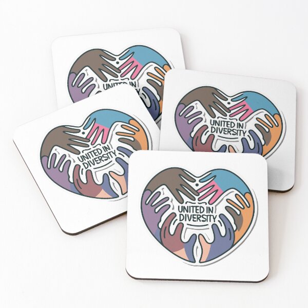 Item preview, United in Diversity Heart & Hands Unity Design designed and sold by NiftyWrx.