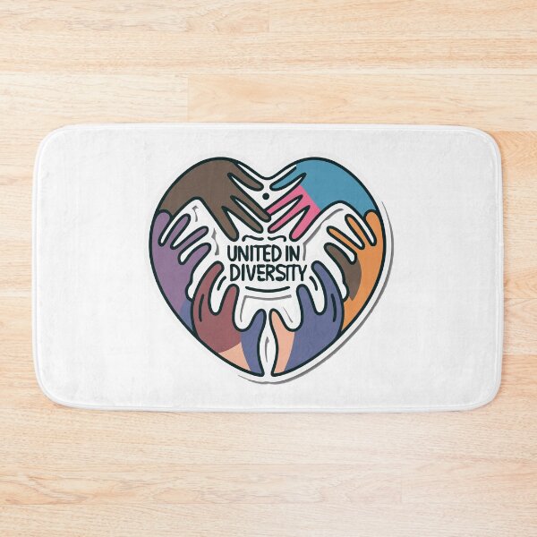 Item preview, United in Diversity Heart & Hands Unity Design designed and sold by NiftyWrx.