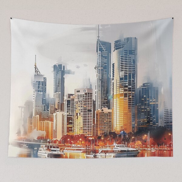 Item preview, Brisbane Watercolor designed and sold by MNSY.