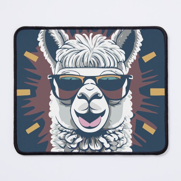 Item preview, Smile Llama Alpaca Cute Sunglasses Cartoon designed and sold by Horizon Cartoon.