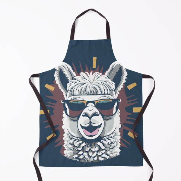 Item preview, Smile Llama Alpaca Cute Sunglasses Cartoon designed and sold by Horizon Cartoon.
