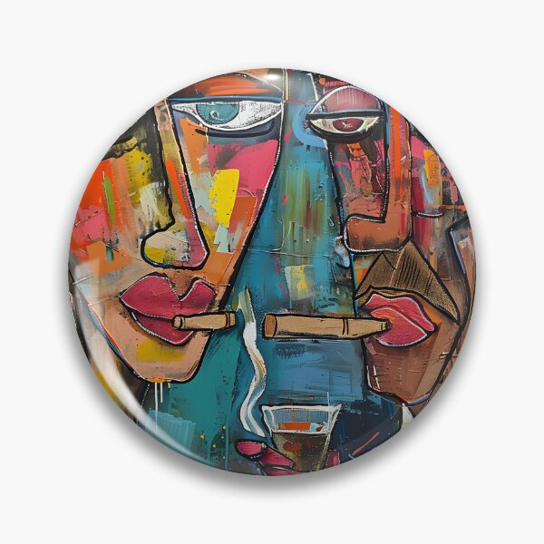 Artikelvorschau, Love's Graffiti - Abstrakte Fusion im Cigar Lounge Ballett Generative KI entworfen und verkauft von OlfactoART Studio.