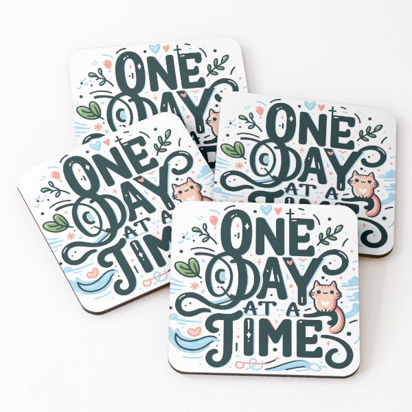 Item preview, One Day at a Time, typography designed and sold by maxmaj.