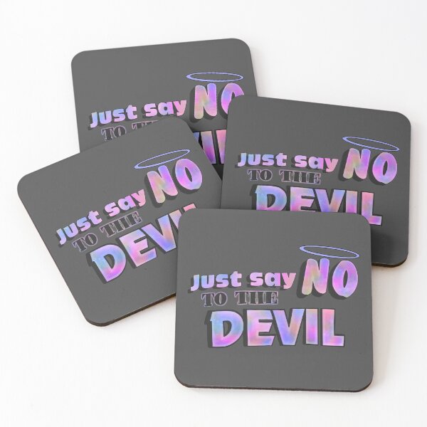 Item preview, Just Say No - Ironic Funny Text Art designed and sold by Arcane Orchid.