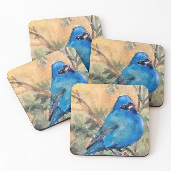 Item preview, Indigo Bunting designed and sold by Susan Elizabeth Jones Art.
