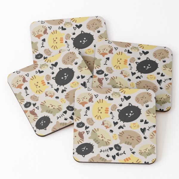 Item preview, Cute Kitten Pattern designed and sold by vividcrocodile.
