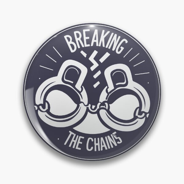 Item preview, Breaking the Chains - Symbolic Freedom Emblem designed and sold by NiftyWrx.