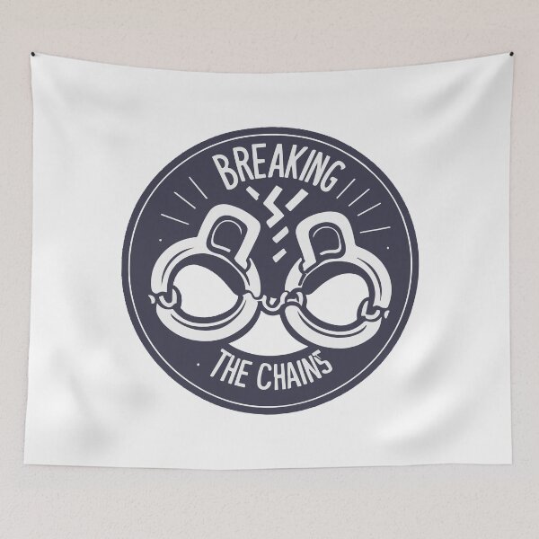 Item preview, Breaking the Chains - Symbolic Freedom Emblem designed and sold by NiftyWrx.