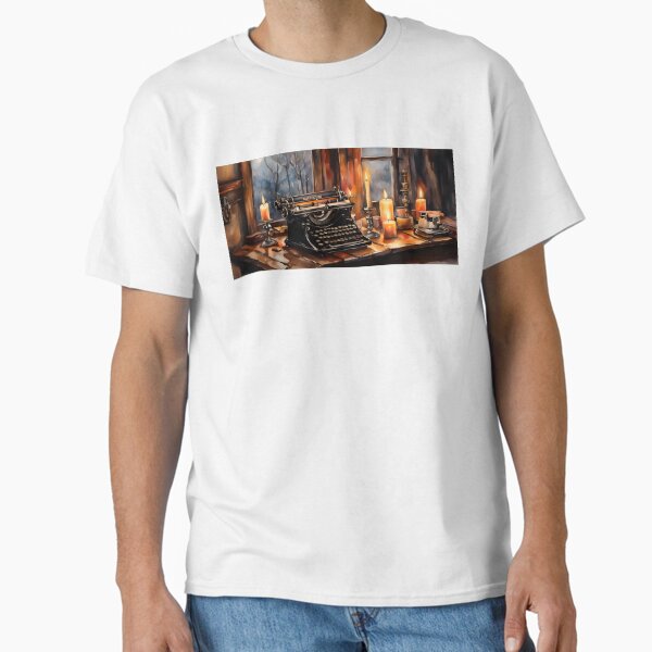 Watercolour of Vintage Typewriter 3 Classic T-Shirt