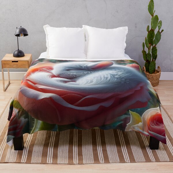Item preview, Chinchilla Napping on a Rosebud designed and sold by ki-mer-a.
