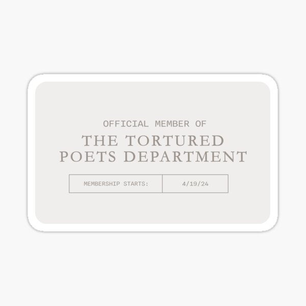 Vista previa del artículo con la obra «la tarjeta de membresía de los poetas torturados - la versión manuscrita», diseñado y vendido por acciojoy.