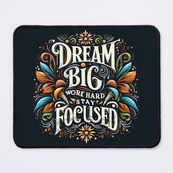 Item preview, Dream big work hard stay focused, typography designed and sold by maxmaj.